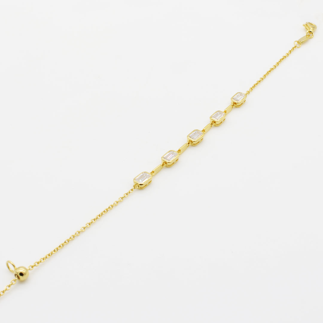 Gold Vermeil CZ bracelet