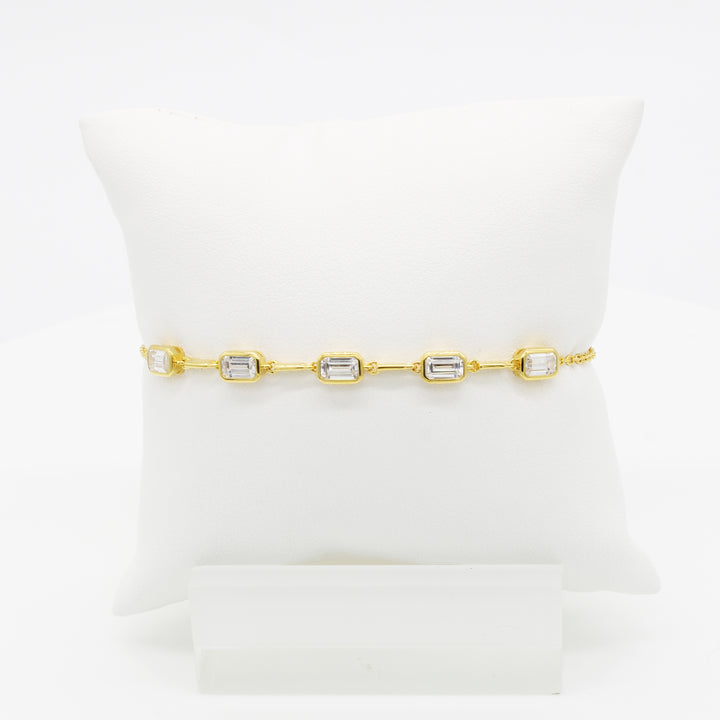 Gold Vermeil CZ bracelet