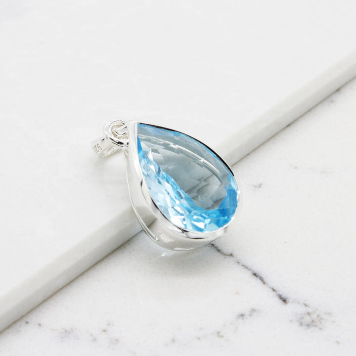 Blue Topaz Pendant