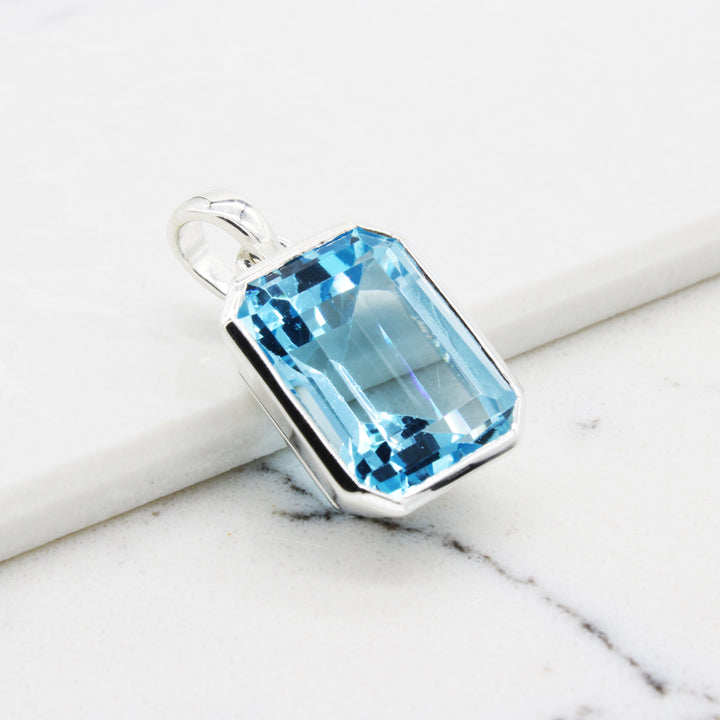 Blue Topaz Pendant