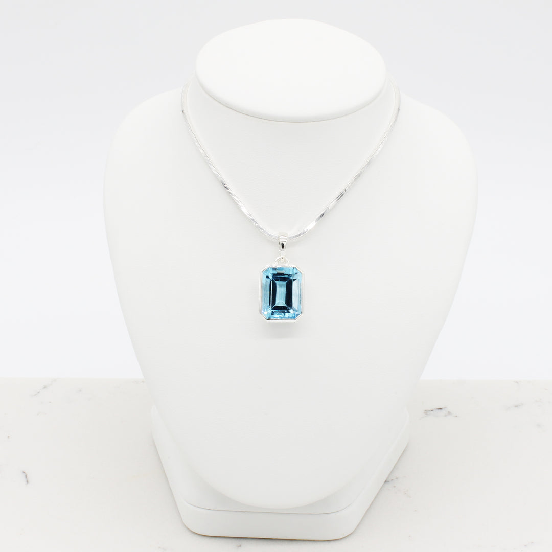 Blue Topaz Pendant