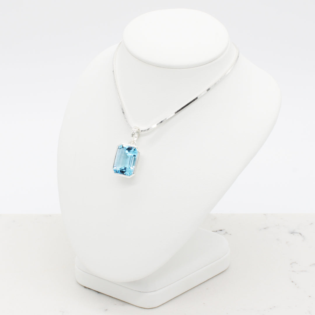 Blue Topaz Pendant