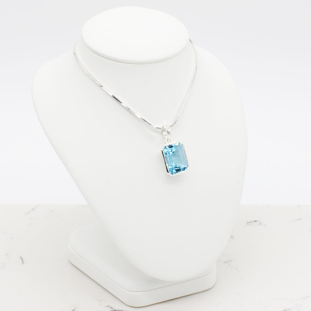 Blue Topaz Pendant