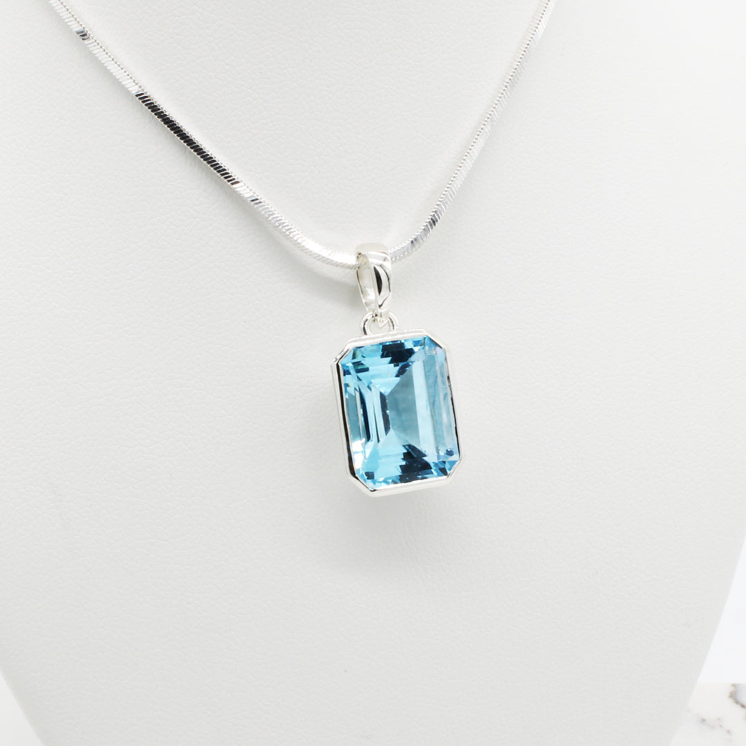 Blue Topaz Pendant