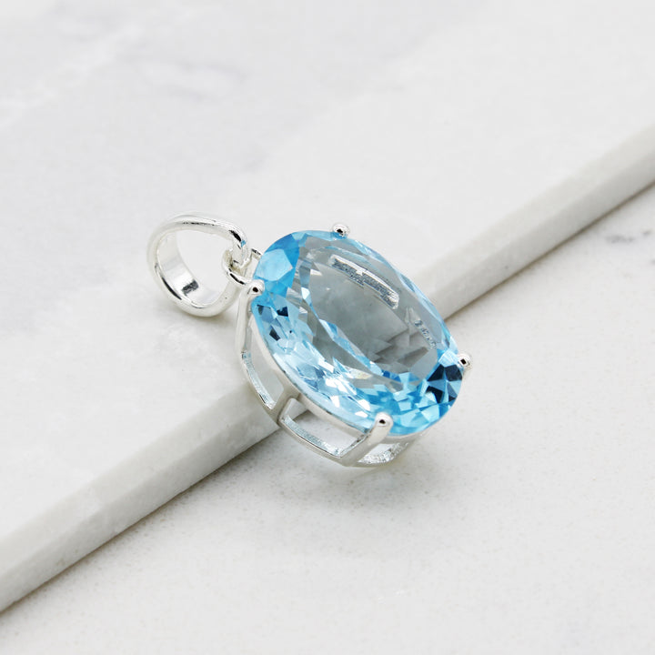 Blue Topaz Pendant