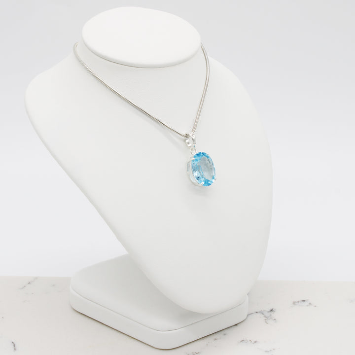 Blue Topaz Pendant