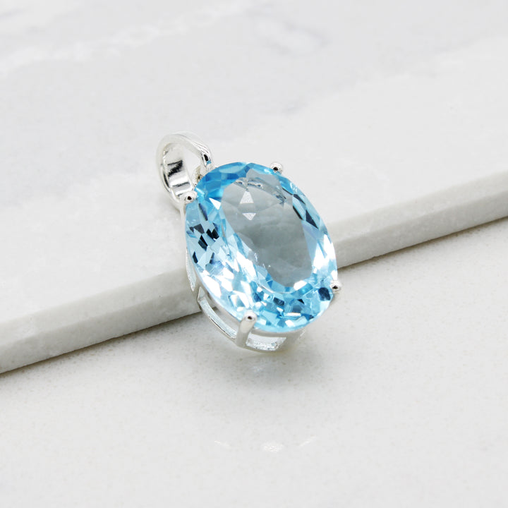 Blue Topaz Pendant