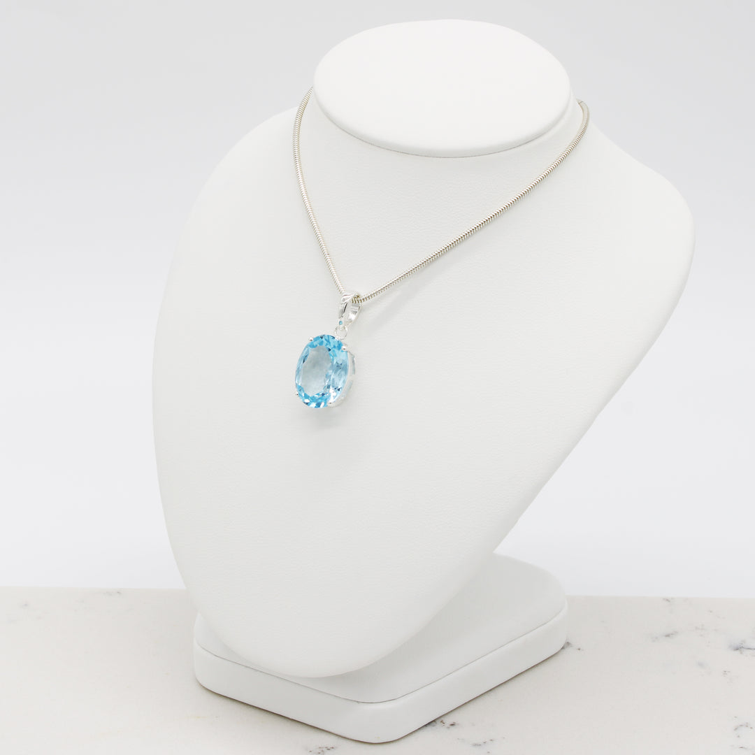 Blue Topaz Pendant