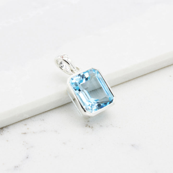 Blue Topaz Pendant