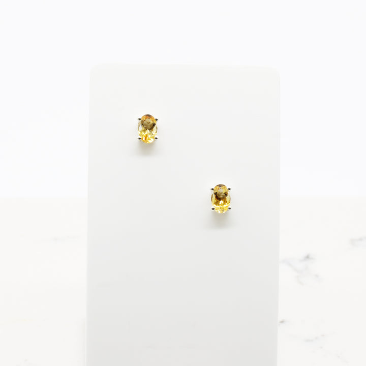 Citrine Stud Earrings