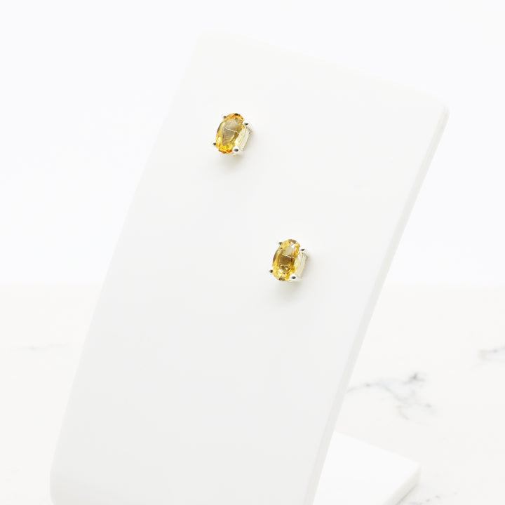 Citrine Stud Earrings