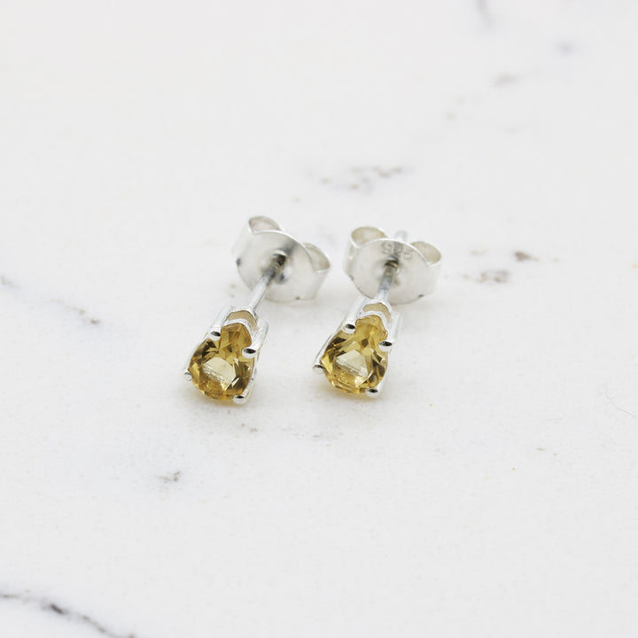 Citrine Stud Earrings