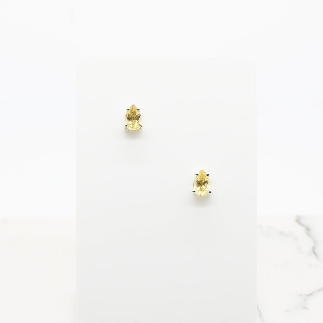 Citrine Stud Earrings