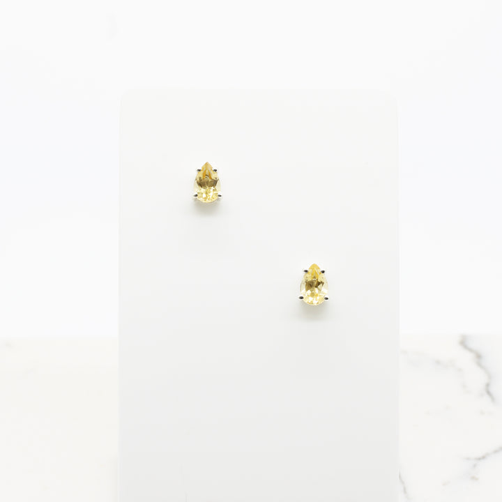 Citrine Stud Earrings