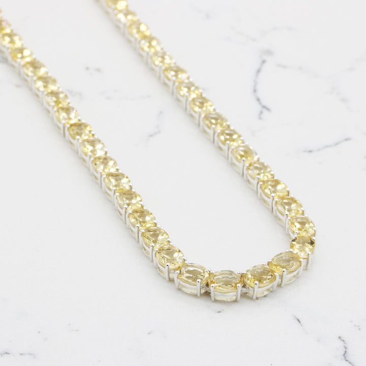 Citrine Tennis Neklace