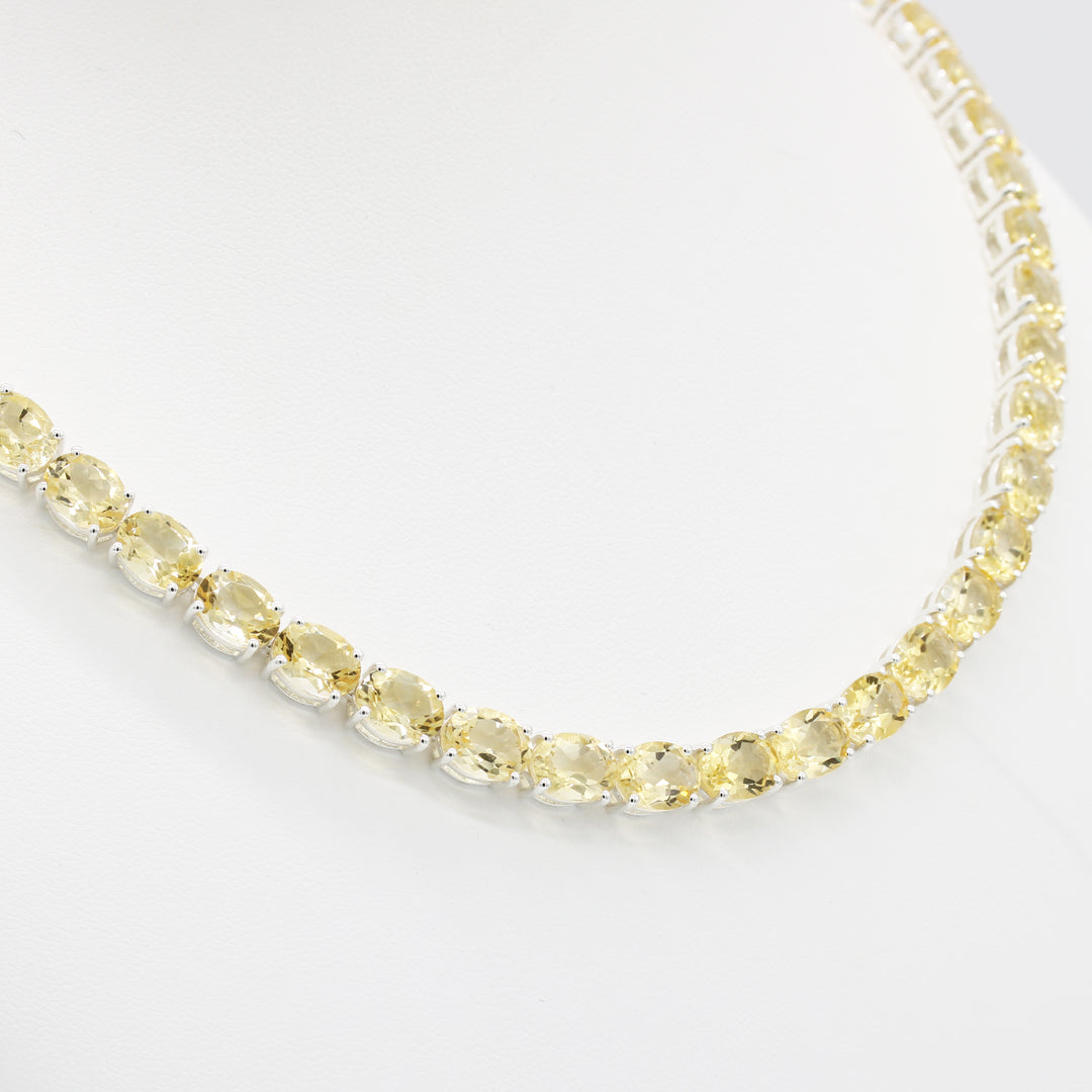 Citrine Tennis Neklace