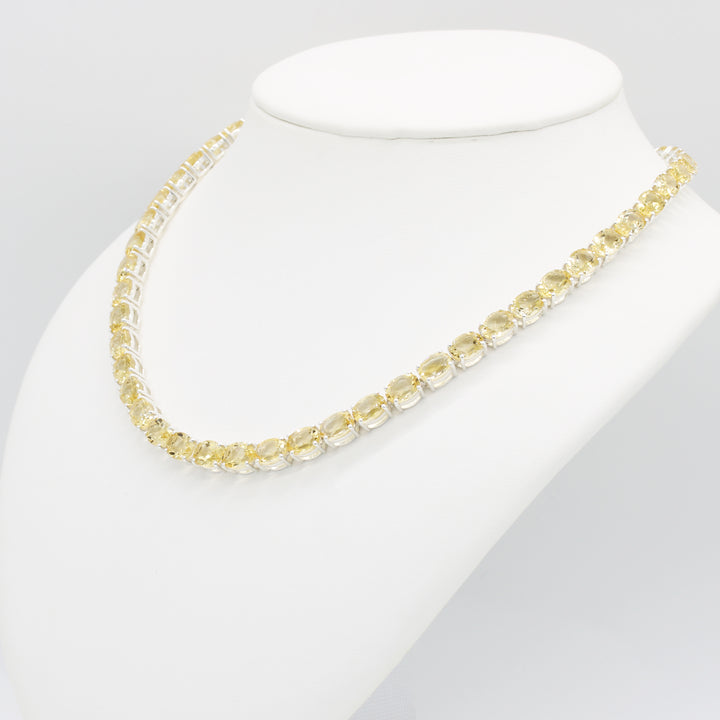 Citrine Tennis Neklace