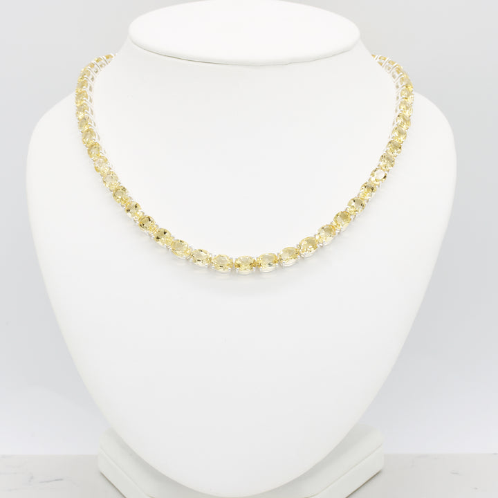 Citrine Tennis Neklace