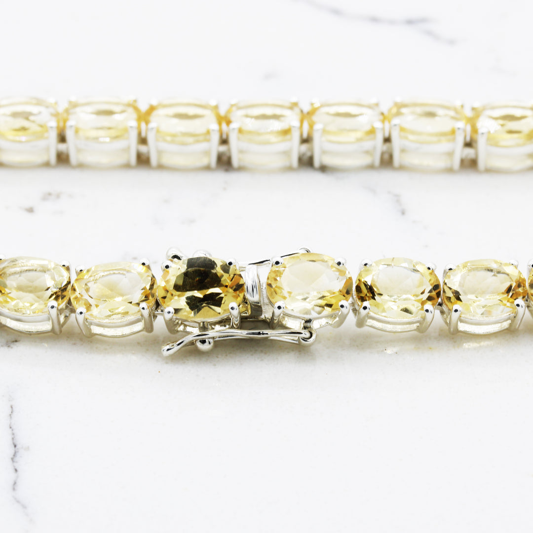 Citrine Tennis Neklace