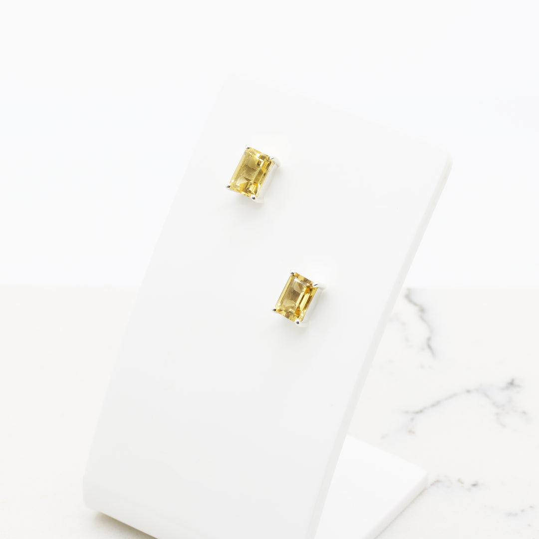 Citrine Stud Earrings