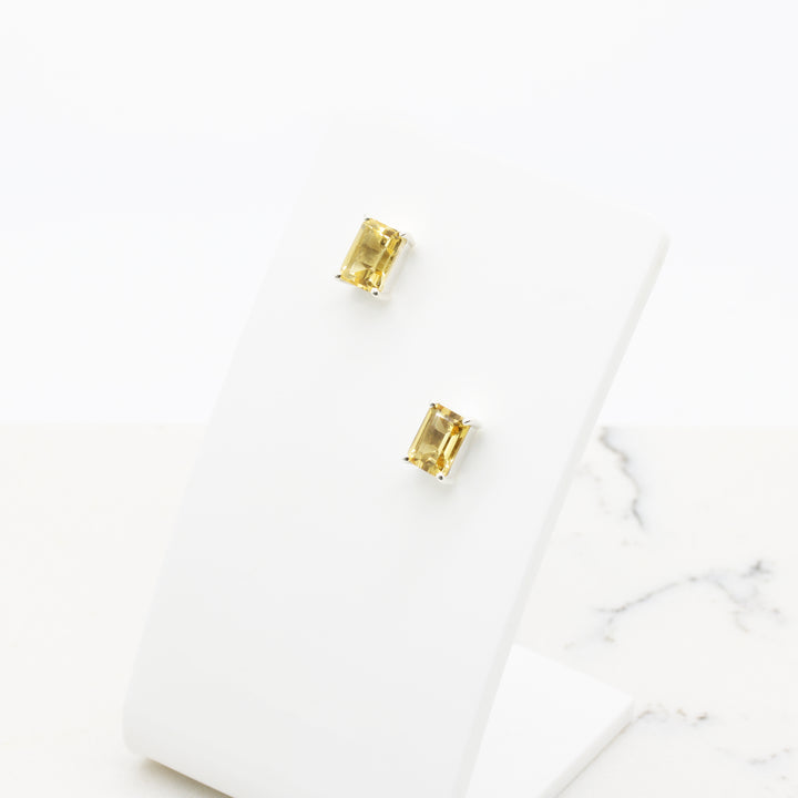 Citrine Stud Earrings