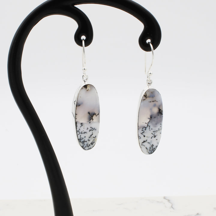 Dendritic Opal Drop Earrings