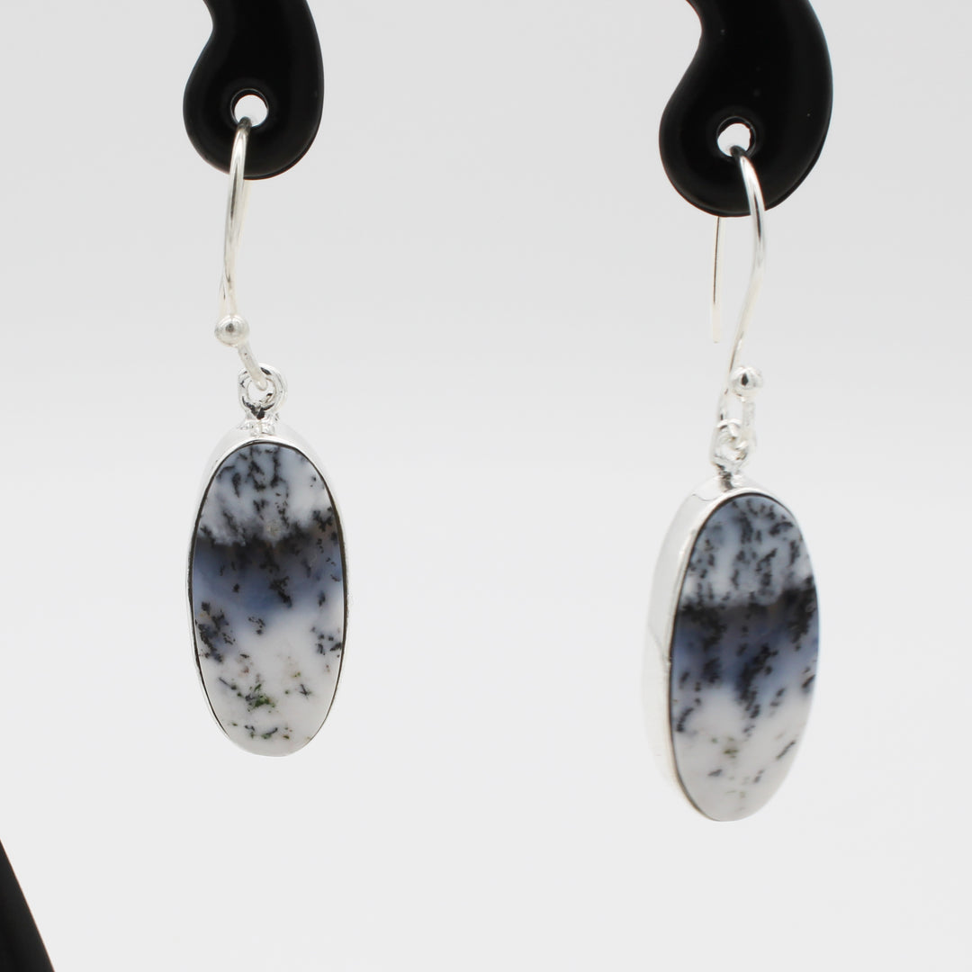 Dendritic Opal Drop Earrings