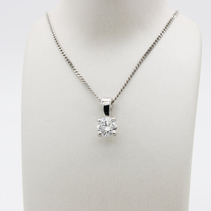 0.23ct Diamond Solitare Necklace