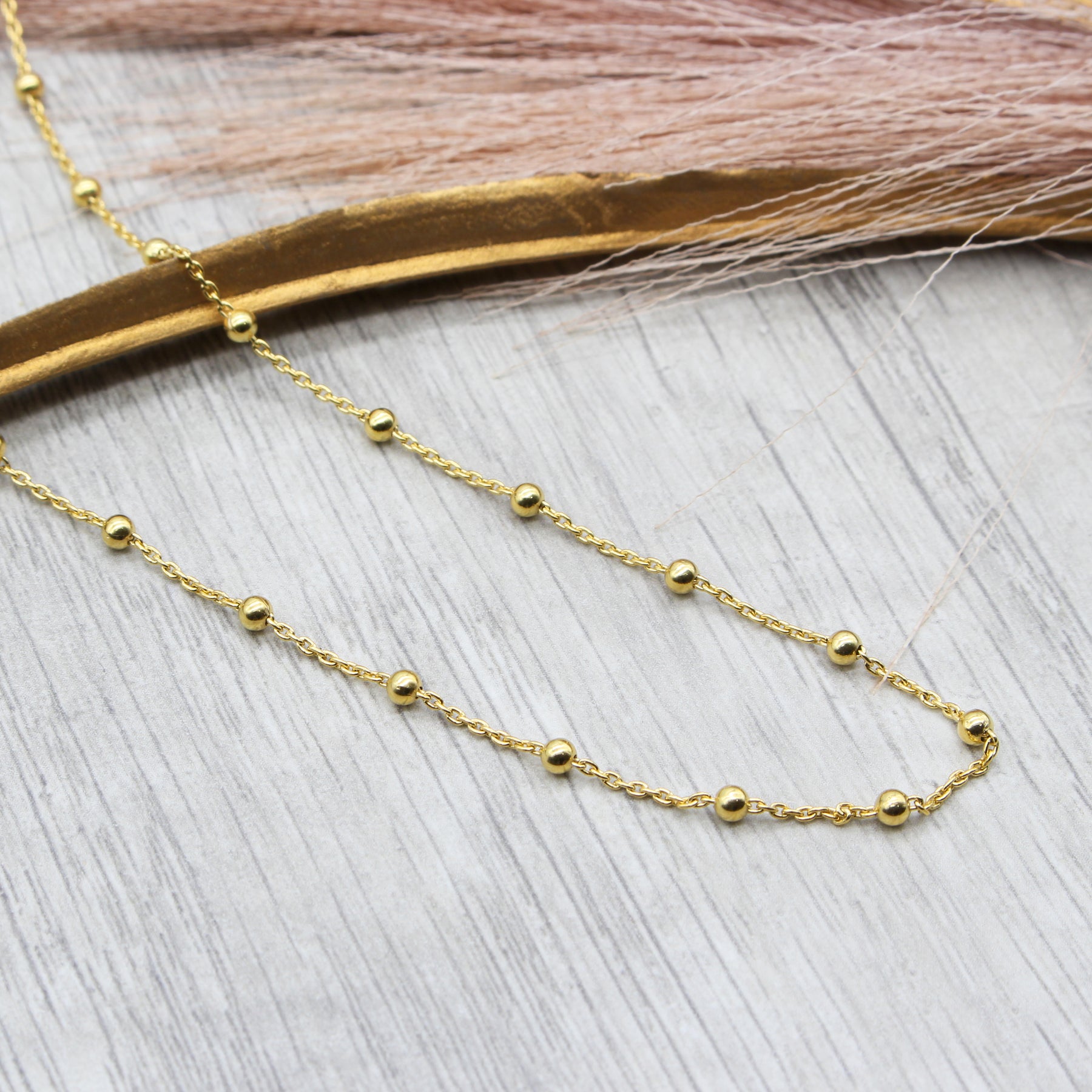 Sign Ball Chain Ball and Chain Necklace – Jantar Jewellery
