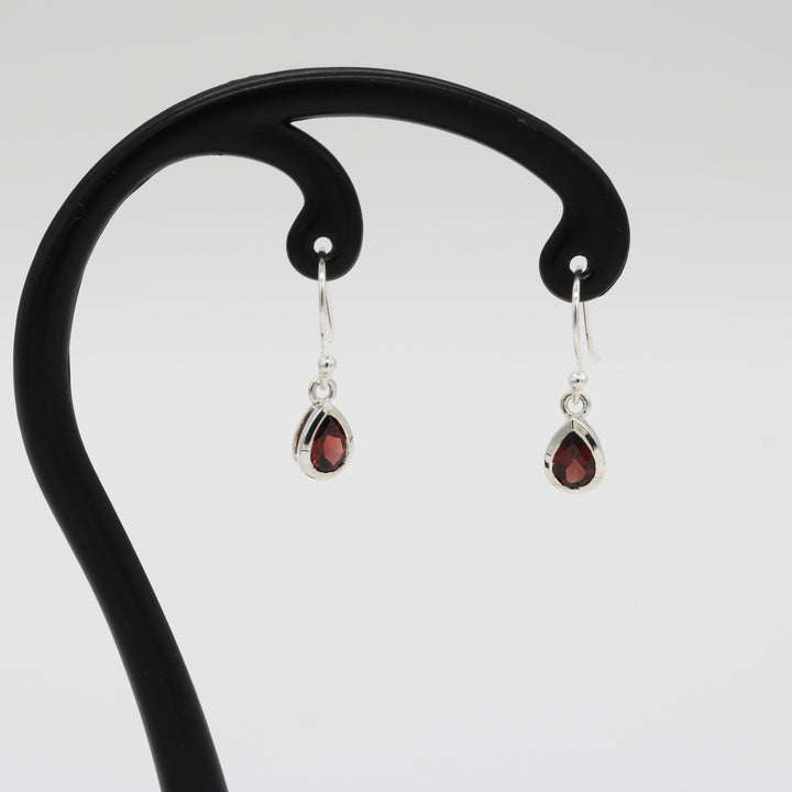 Garnet Drop Earrings