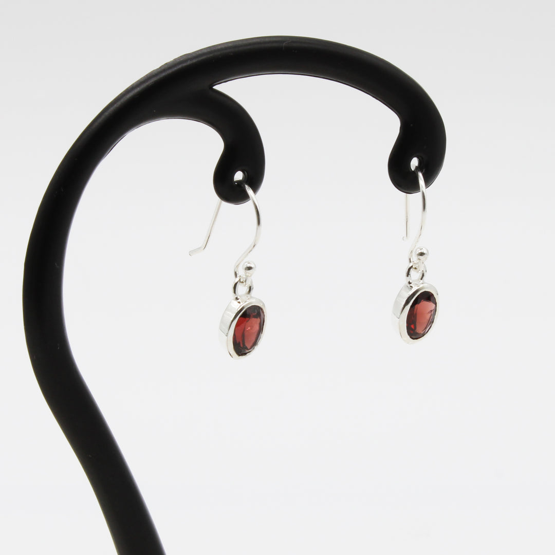 Garnet Drop Earrings