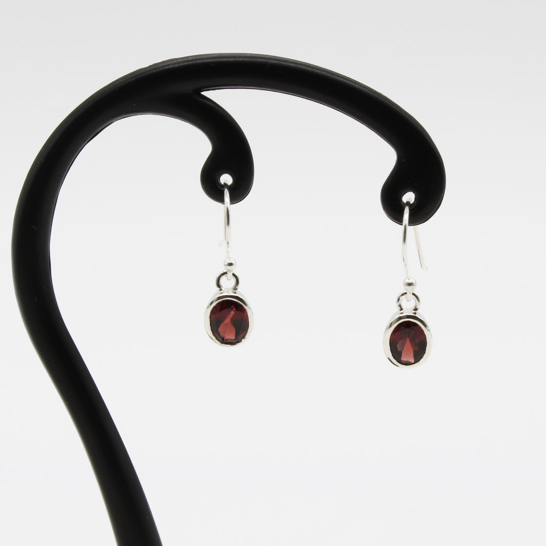 Garnet Drop Earrings