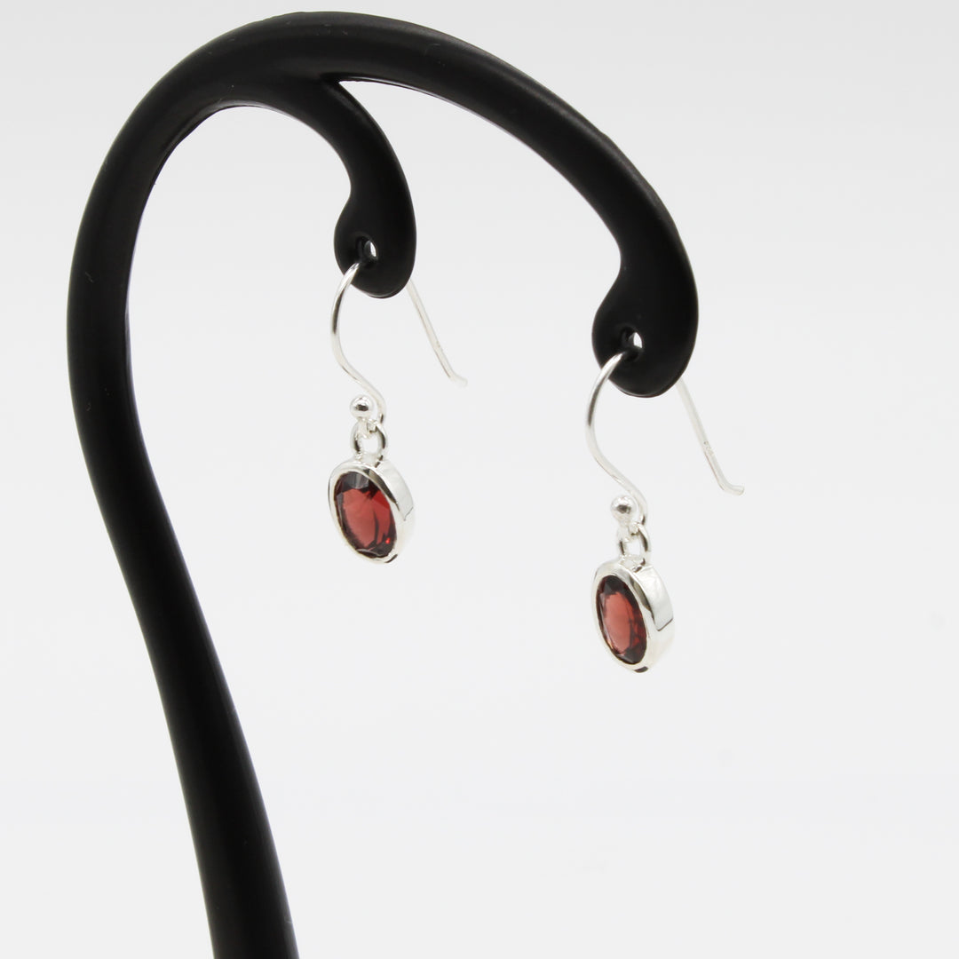 Garnet Drop Earrings