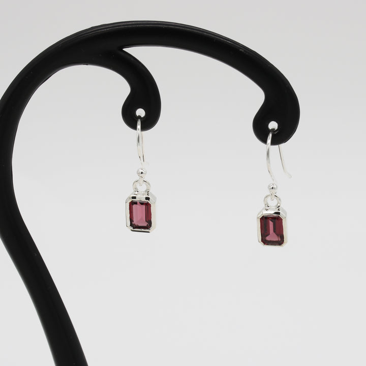 Garnet Drop Earrings