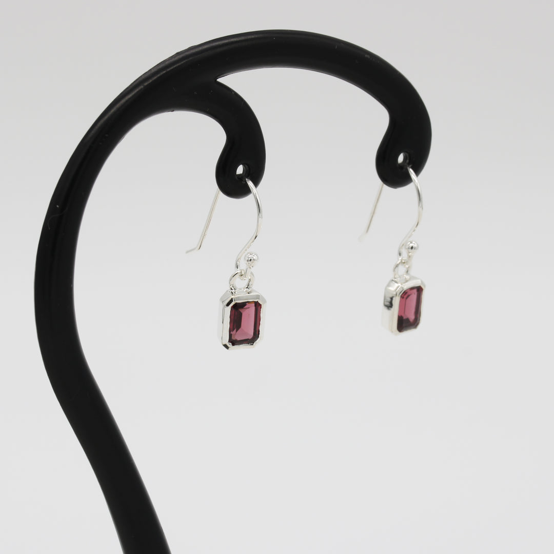 Garnet Drop Earrings