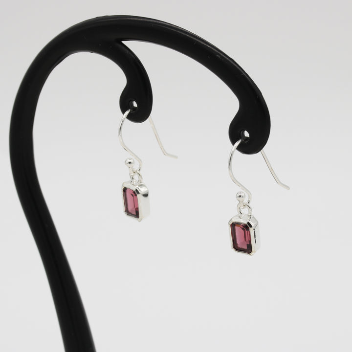 Garnet Drop Earrings