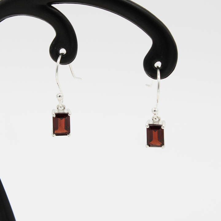 Garnet Drop Earrings