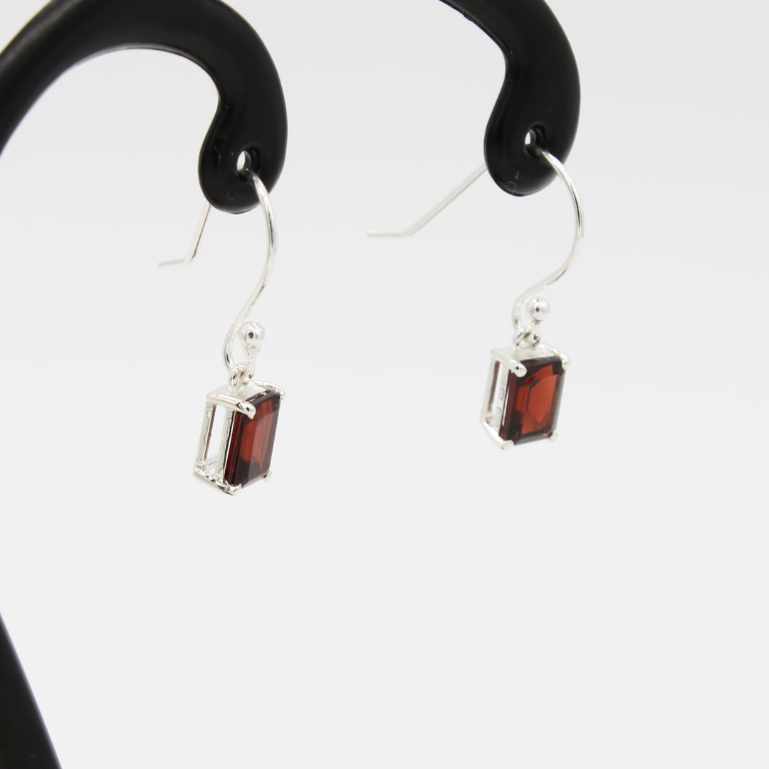 Garnet Drop Earrings