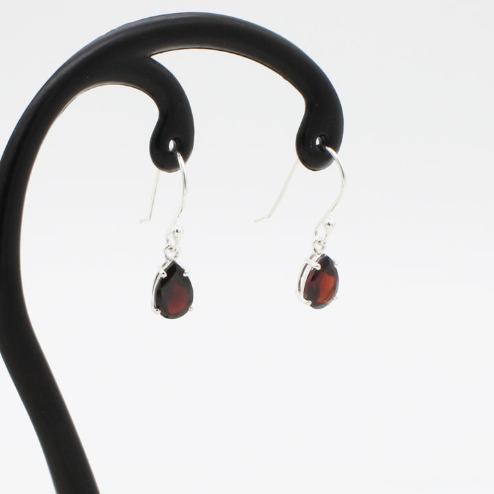 Garnet Drop Earrings