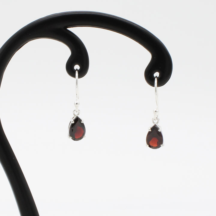 Garnet Drop Earrings