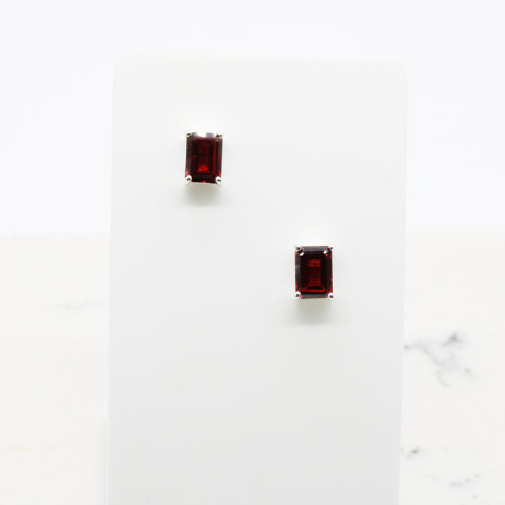 Garnet Stud Earrings