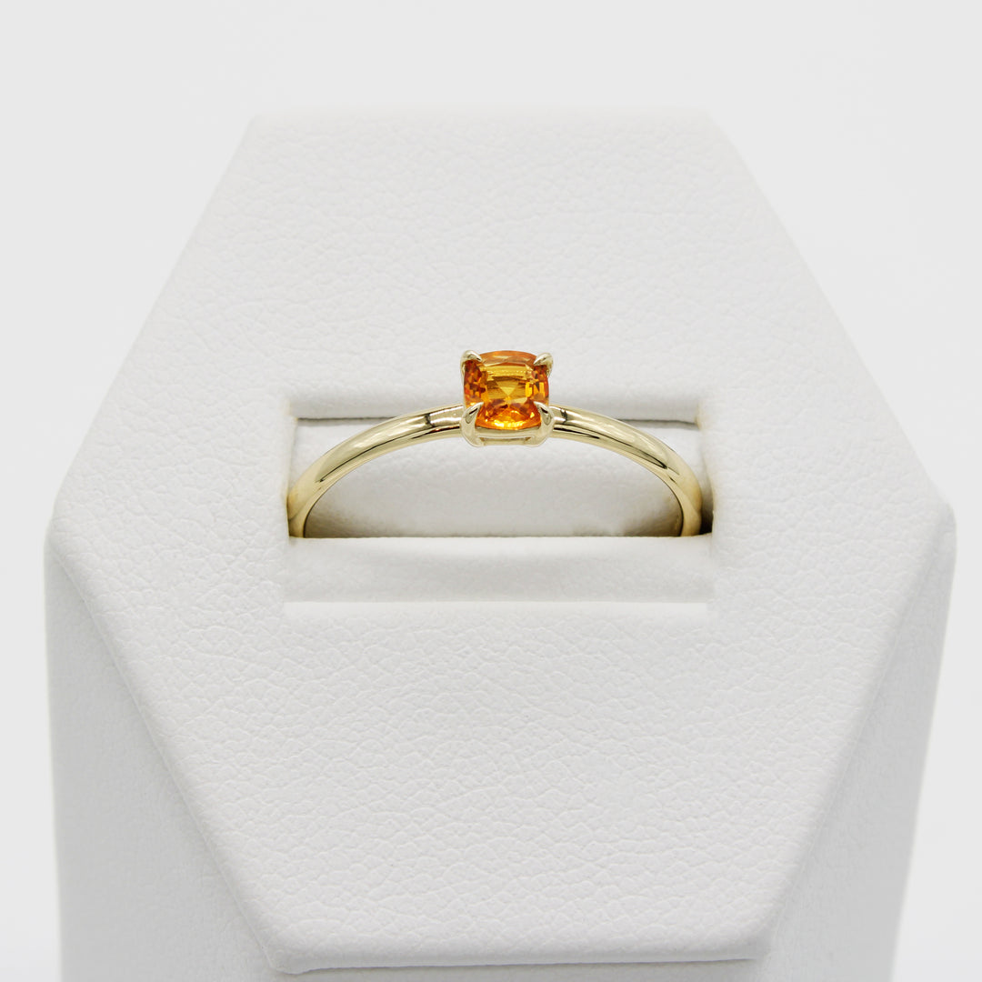 9ct Gold Orange Sapphire Ring