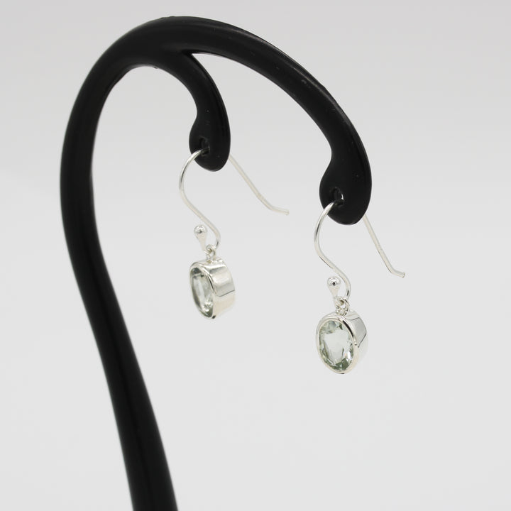 Green Amethyst Drop Earrings