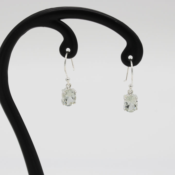 Green Amethyst Drop Earrings