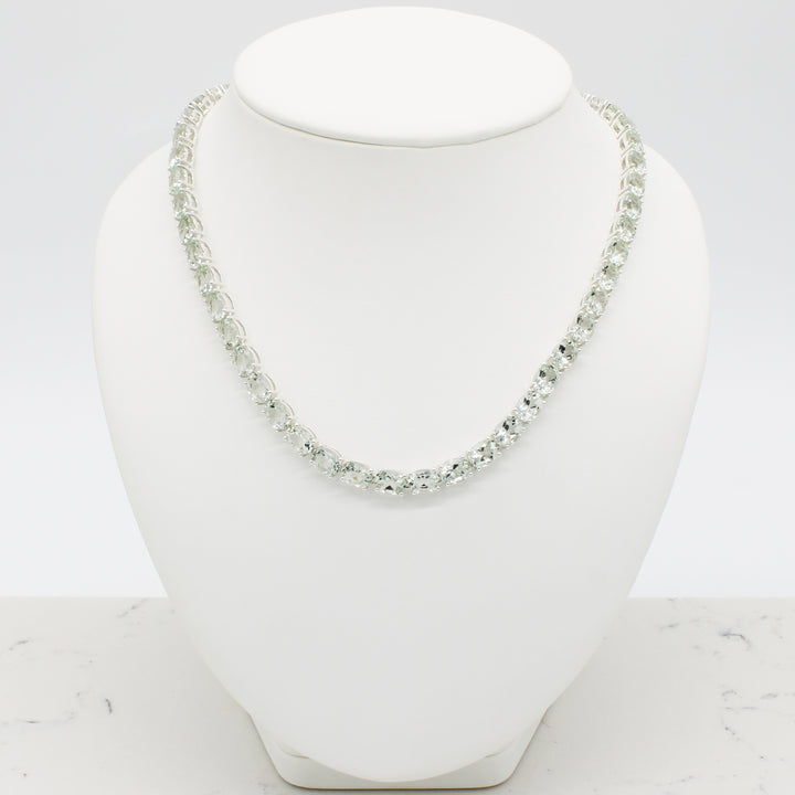 Green Amethyst Tennis Neklace