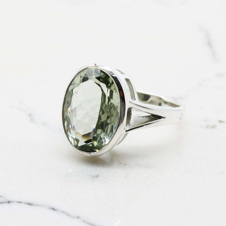 Green Amethyst Ring