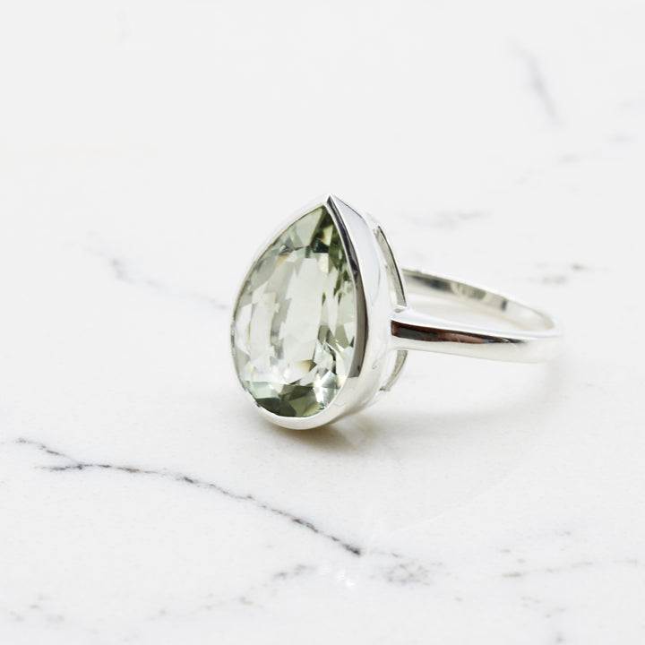 Green Amethyst Ring