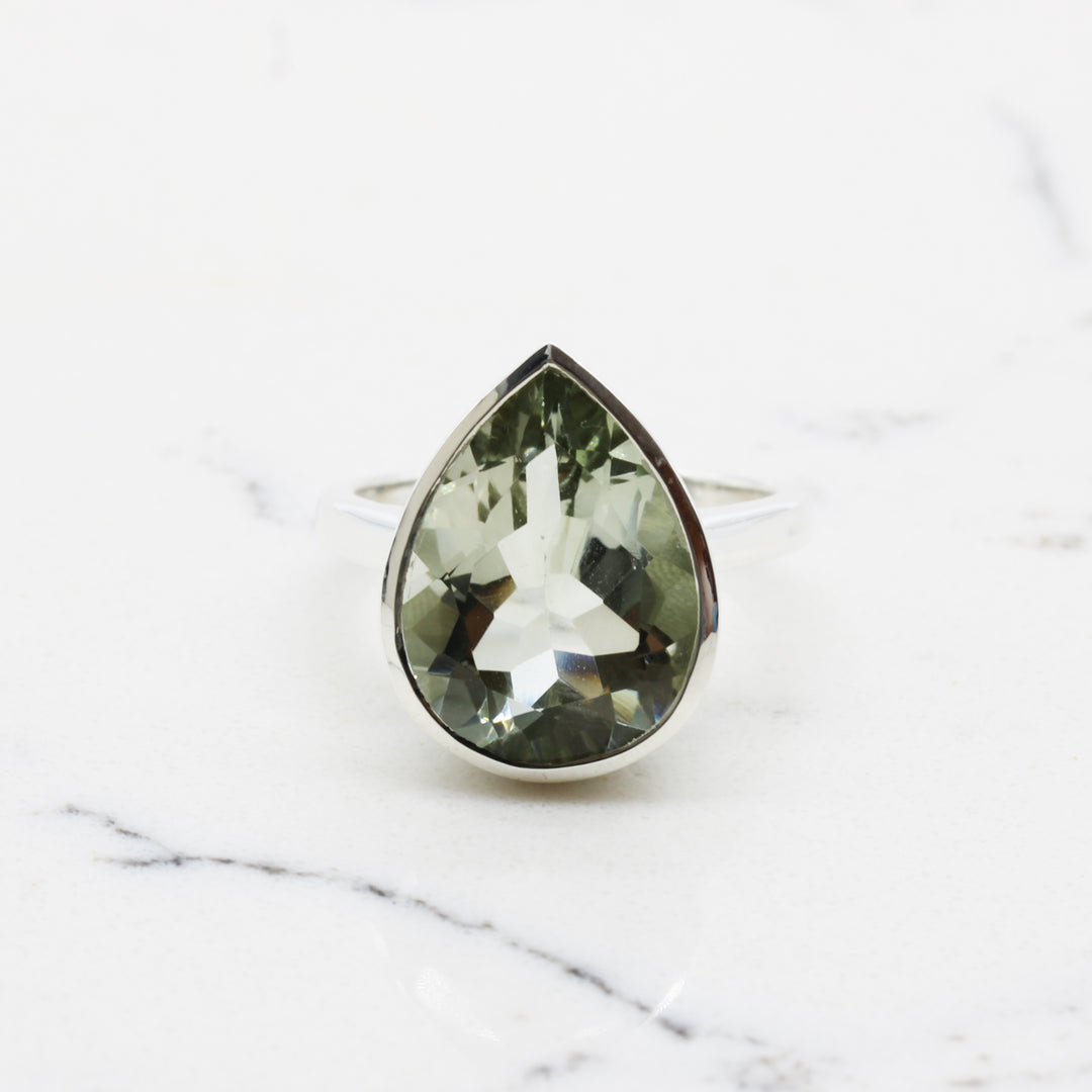 Green Amethyst Ring