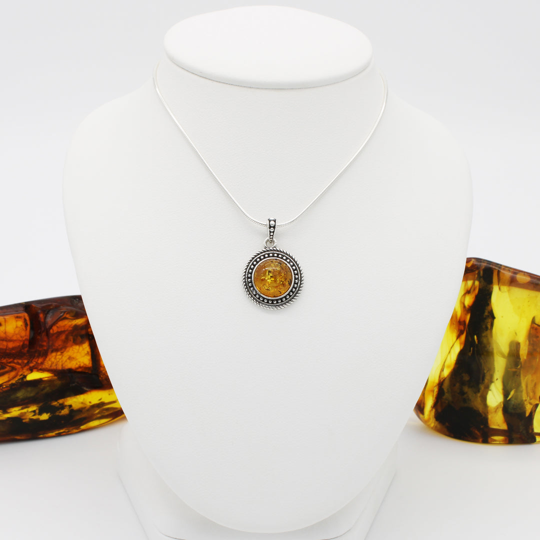 Cognac Amber Pendant