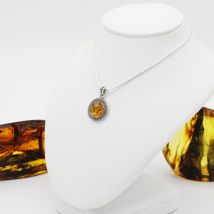 Cognac Amber Pendant